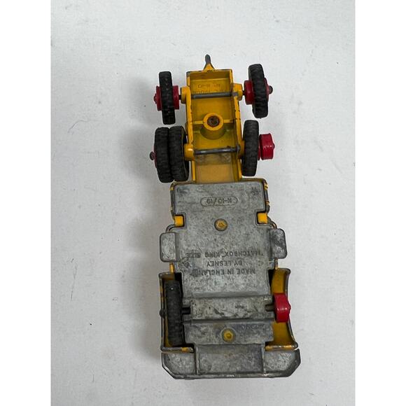 Vintage 60s Lesney Matchbox King Size K9 Combine Truck Tow Bulldozer - Picture 11 of 16